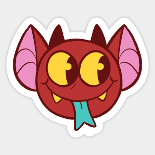 Silly Devil Head Sticker